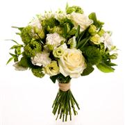 Bespoke Green and White Hand-tie