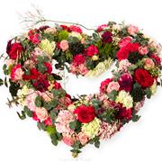 Mixed Open Heart with Roses