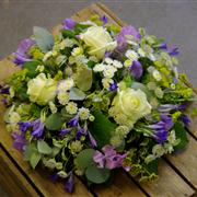 Purple, Lime &amp; White Posy Pad