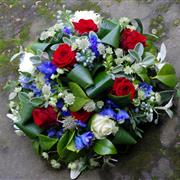 Red White and Blue Posy