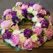 Summer Peony Wreath